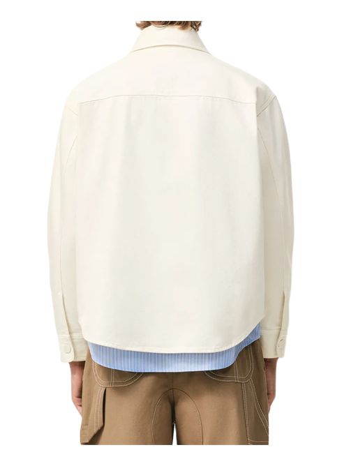 AMI ParisGiacca-camicia Ami de Coeur con applicazione Ami Paris | UJK897.DE0126136 WHITE CREAM